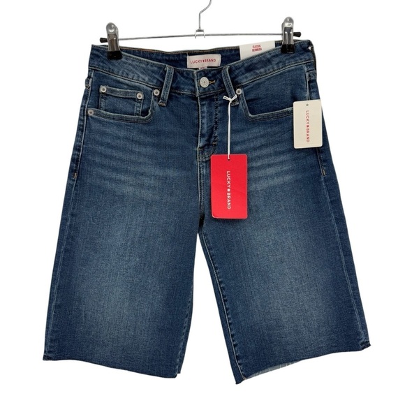 Lucky Brand Classic Bermuda Cut Off Denim Short 
S Size 8/29 - Picture 1 of 11
